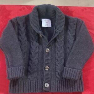 OshKosh B'gosh Charcoal Cable Knit Sweater
